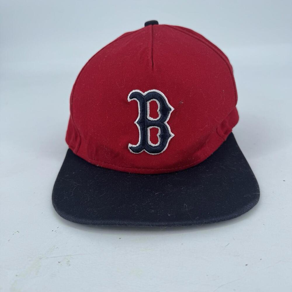 Boston Red Sox Trucker Hat MLB Baseball Snapback 90s Size M/L Adjustable